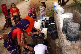Villagers Collects Drinking Water - Rajasthan