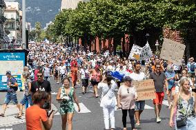 Anti-Sanitary Pass Demonstrations - Nice