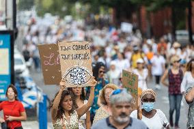 Anti-Sanitary Pass Demonstrations - Nice