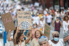 Anti-Sanitary Pass Demonstrations - Nice