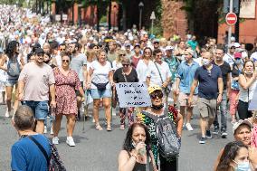 Anti-Sanitary Pass Demonstrations - Nice