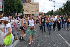 Anti-Sanitary Pass Demonstrations - Toulouse