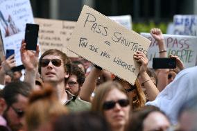 Anti-Sanitary Pass Demonstrations - Strasbourg