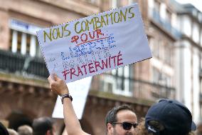 Anti-Sanitary Pass Demonstrations - Strasbourg