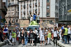 Anti-Sanitary Pass Demonstrations - Strasbourg