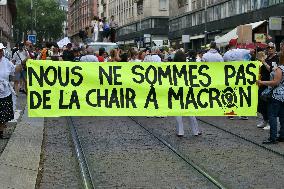 Anti-Sanitary Pass Demonstrations - Strasbourg