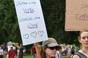 Anti-Sanitary Pass Demonstrations - Strasbourg