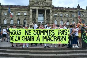 Anti-Sanitary Pass Demonstrations - Strasbourg