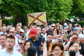 Anti-Sanitary Pass Demonstrations - Strasbourg