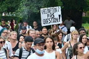 Anti-Sanitary Pass Demonstrations - Strasbourg