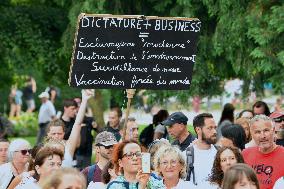 Anti-Sanitary Pass Demonstrations - Strasbourg