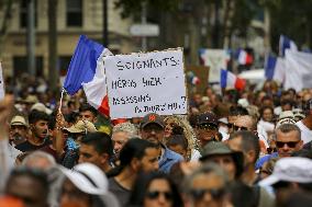 Anti-Sanitary Pass Demonstrations - Marseille