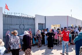 Anti-covid vaccination center in Menzel Bourguiba - Tunisia