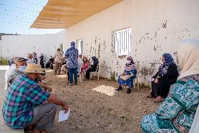 Anti-covid vaccination center in Menzel Bourguiba - Tunisia