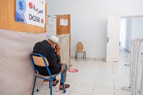 Anti-covid vaccination center in Menzel Bourguiba - Tunisia