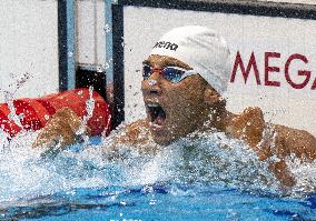 Tokyo Olympics - Ahmed Hafnaoui Of Tunisia Wins The Men's 400M Freestyle Final