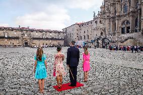 Spanish Royals attend traditional Saint James floral offering