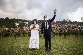 Emmanuel Macron - Marquesas Islands