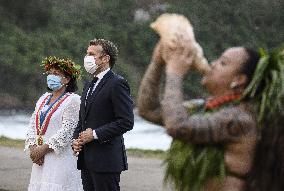 President Macron visits Marquesas Islands