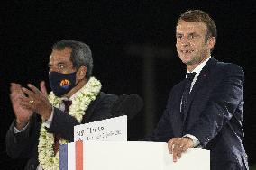 President Macron visits Marquesas Islands