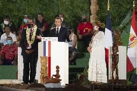 President Macron visits Marquesas Islands