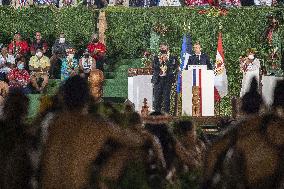 President Macron visits Marquesas Islands