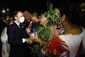 President Macron visits Marquesas Islands