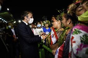 President Macron visits Marquesas Islands