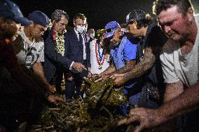 President Macron visits Marquesas Islands