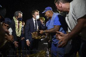 President Macron visits Marquesas Islands