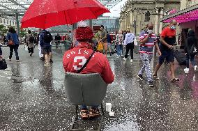 Street Vendors for Swiss National Day - Bern