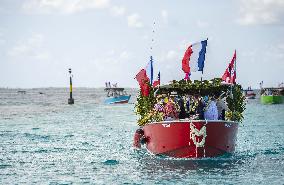 President Macron Visits Manihi Atoll