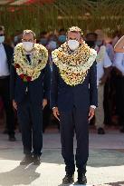 President Macron Visits Manihi Atoll