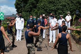 President Macron Visits Manihi Atoll