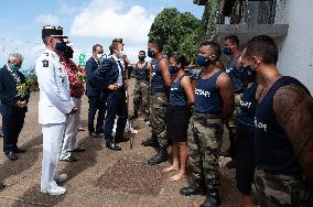 President Macron Visits Manihi Atoll