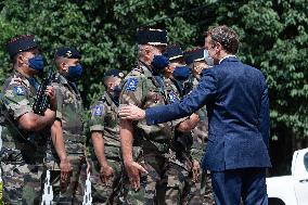 President Macron Visits Manihi Atoll