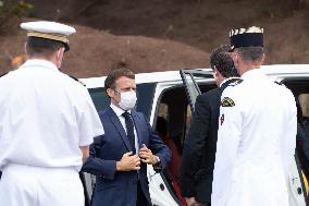 President Macron Visits Manihi Atoll