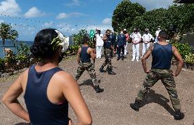 President Macron Visits Manihi Atoll