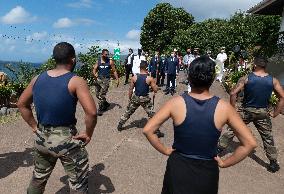 President Macron Visits Manihi Atoll