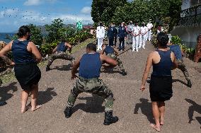 President Macron Visits Manihi Atoll