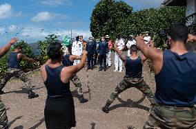 President Macron Visits Manihi Atoll