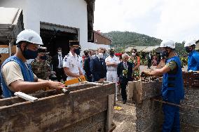 President Macron Visits Manihi Atoll