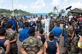 President Macron Visits Manihi Atoll