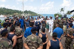 President Macron Visits Manihi Atoll