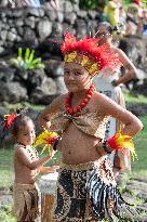 President Macron Visits Manihi Atoll