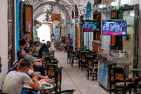 Kasbah Square in the aftermath of the dismissal of the government - Tunis