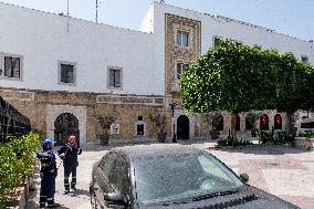 Kasbah Square in the aftermath of the dismissal of the government - Tunis