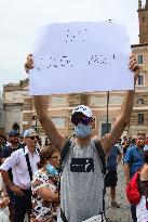 Protest against mandatory 'Green Pass' - Rome