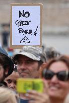 Protest against mandatory 'Green Pass' - Rome