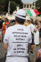 Protest against mandatory 'Green Pass' - Rome